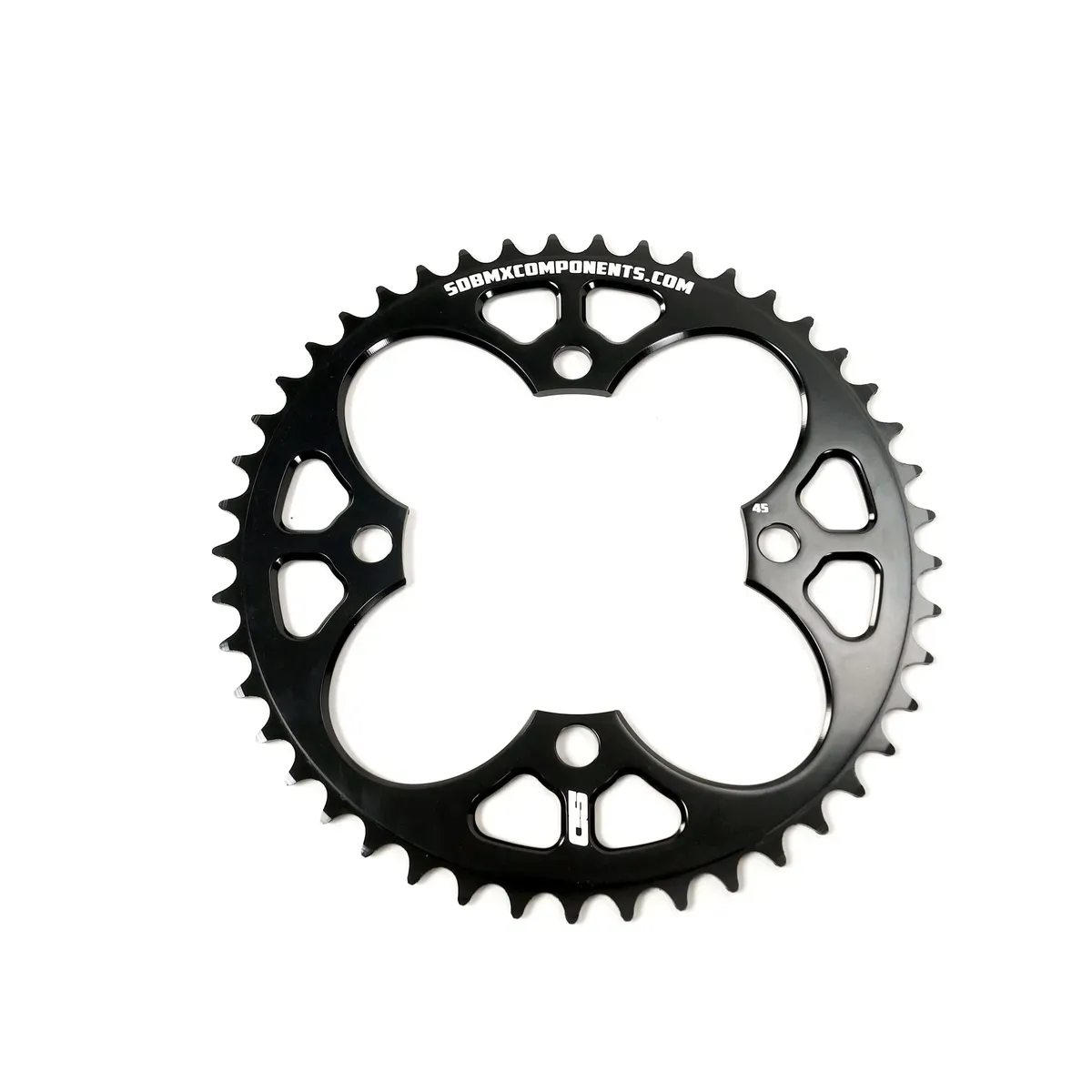 SD Chainring V2 6061 CNC 4 Hole Black.